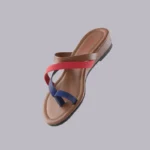 Genelle red Strappy Wedge K/662 with elegant strap detailing