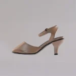 Side profile of Genelle Covered Heel S913 with elegant heel silhouette