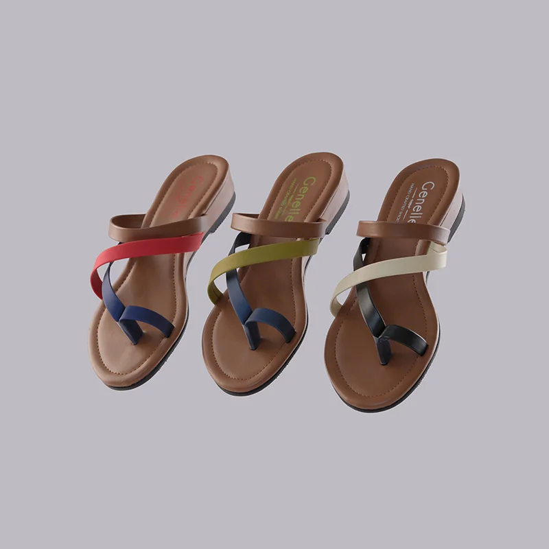 Genelle Strappy Wedge K/662 in white, red and green colour options