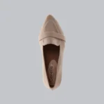 Genelle Covered Shoes K805 beige handcrafted with premium stitching detail