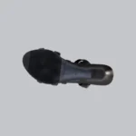 Genelle black Slingback Wedge K/473 sole with textured grip pattern