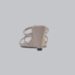 Heel and back profile of Genelle Wedge for women (S/889) showing its elevated silhouette