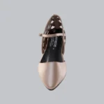 Genelle Women’s Covered Footwear - K699 tan with elegant finish
