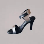 Genelle Ankle Strap Heel (S/829) shown from a side profile with the heel clearly visible. The image highlights the ankle strap heel shape and side structure.