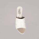 Genelle Beige Sandal Wedge (S/975) with a comfortable wedge heel and elegant everyday design