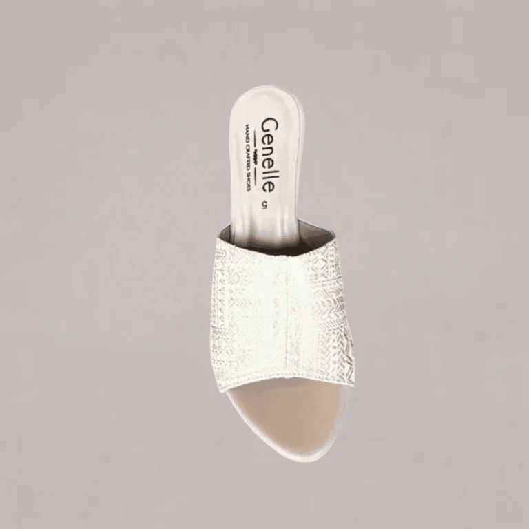 Genelle Beige Sandal Wedge (S/975) with a comfortable wedge heel and elegant everyday design