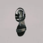 Genelle black Slingback Heel (S/550) presented in a detailed product view. The black heels highlight the slingback design and overall shape.