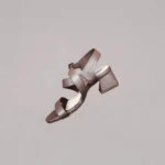Genelle Brown/Bronze Ankle Strap Angle Box Heel K/847 shown from the side profile. The image clearly highlights the Ankle Strap Angle Box Heel design and heel profile.