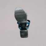 Genelle Ankle Strap Angle Box Heel K/847 shown from the sole view. The image highlights the sole of the Ankle Strap Angle Box Heel.