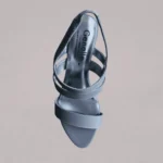 Genelle grey Sandal Wedge S/757 featuring a refined wedge silhouette