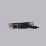 Genelle Plain Belt 1141 black handcrafted belt with premium finishing