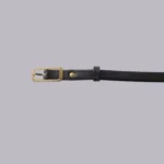 Genelle Plain Belt 1141 dark brown handcrafted belt with elegant design