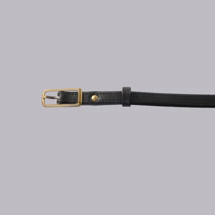 Genelle Plain Belt 1141 dark brown handcrafted belt with elegant design
