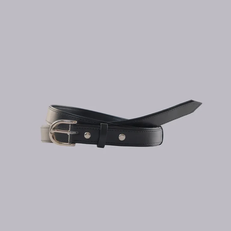 Genelle Plain Belt 1179 black belts for women with elegant handcrafted design