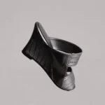Side profile of Genelle Slip-on Wedge online (S/801) with a sleek wedge silhouette