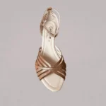 Genelle tan Sandal Wedge online (S/557) with a comfortable wedge heel and elegant finish