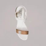 Genelle tan and white Slingback Heel (S/550) displayed together in a product view. The heels highlight the tan and white colour combination and slingback design.
