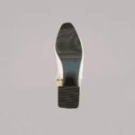 Genelle Angle Box Heel Pumps K851 sole view showing durable outsole design