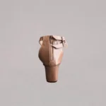 Genelle S/965 Ankle Strap Box Heel back profile showing the rear structure and defined heel