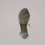 Sole of Genelle Ankle Strap Box Heel (S/965) showing the full base and heel structure