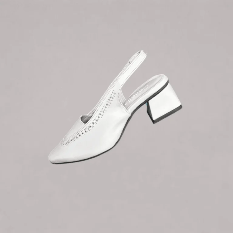 Genelle Angle Box Heel Pumps K851 sole view showing durable outsole design