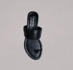 Genelle Black Slip-on Wedges for women (K/203) with a comfortable wedge heel and elegant everyday design