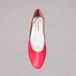Red covered flats for women with handcrafted comfort and elegant everyday styling