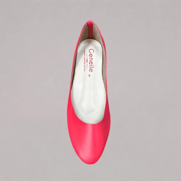 Red covered flats for women with handcrafted comfort and elegant everyday styling
