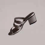 Genelle side profile of Slip-on Box Heel K/656 showing the structured heel shape