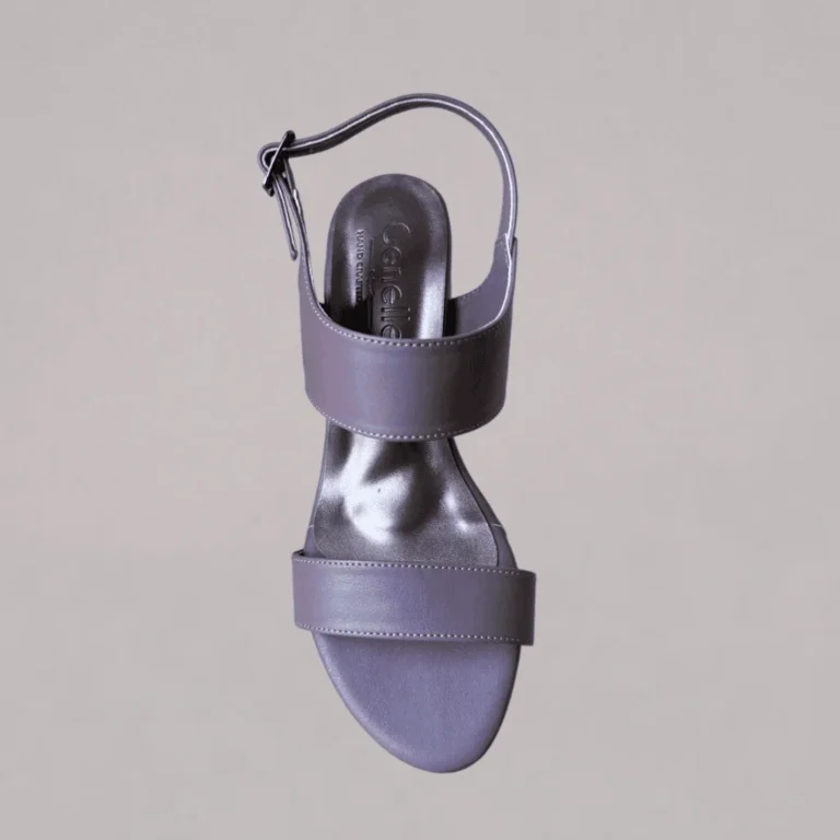 Genelle Slingback Box Purple Heels (K/479) with an elegant block heel and refined slingback design