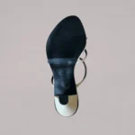 Sole of Genelle Slip-on Flare Heels (S/933) with durable grip and comfort-focused construction