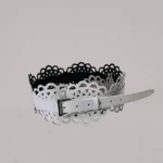 Genelle beige B01 Laser Cut Designer belt for women in Sri Lanka
