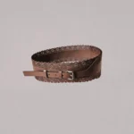 Genelle Laser Cut Belt B02 tan handcrafted belt for women in Sri Lanka