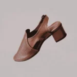 Genelle Box Heel Pumps (K/844) side profile showing the structured box heel