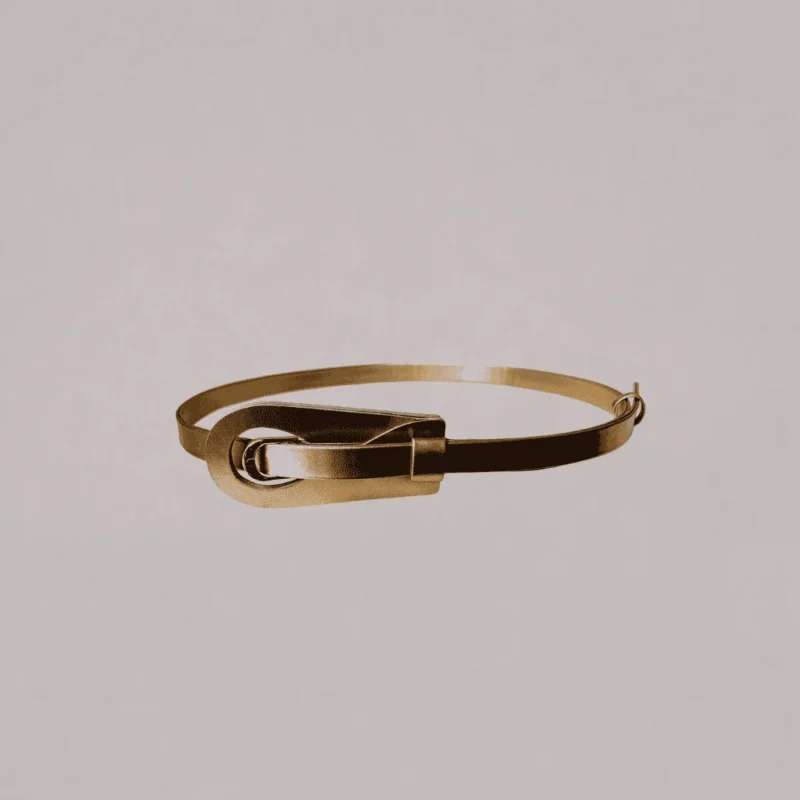 Genelle Plain Belt B04 in gold for women in Sri Lanka