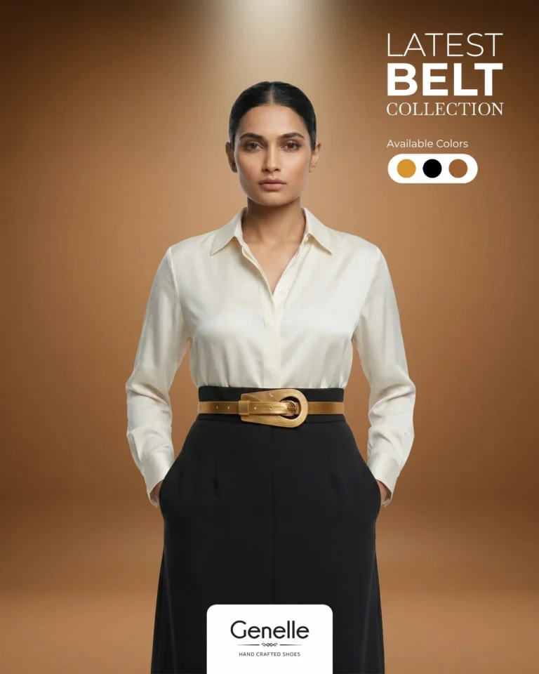 Genelle Plain Belt B04 premium women’s belt in Sri Lanka