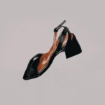Genelle Box Heel Pumps K/862 side profile showing the heel shape and streamlined design