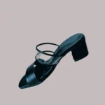 Side profile of Slip-on Box Heel K574 showing the structured heel silhouette