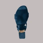 Sole of Ankle Strap Box Heel S/980 by Genelle showing the footwear base
